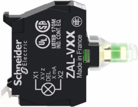 Harmony XALD Light Block, 24V AC/DC, for 22mm Control Units, White LED