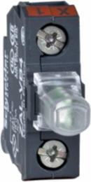 Light block for head 22mm, Harmony XALD, XALK, blue, integral LED, rear mounting, screw clamp terminal, 24V AC DC