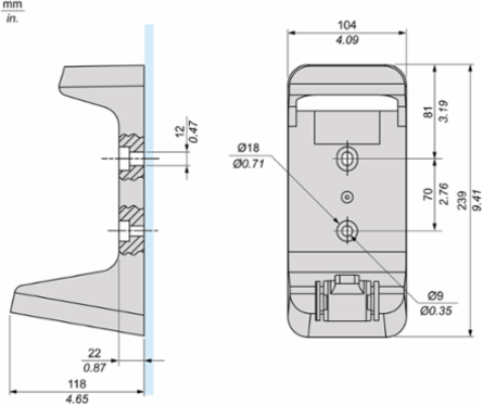 Harmony eXLhoist Remote Device Holder, Polypropylene, 239 mm Height