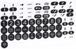 Harmony eXLhoist Label Kit, 220 mm x 120 mm, Black & White