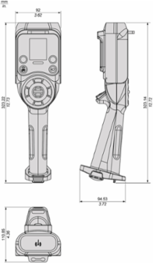 Harmony eXLhoist Hand-held Remote Control with 6 Motion Buttons, IP65, 50 m Range