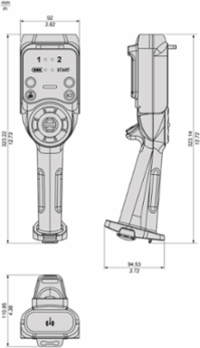 Harmony eXLhoist Remote Control, 6 Push Buttons, IP65, 50m Range