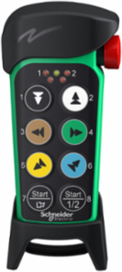 Harmony eXLhoist Remote Control, 50m Range, IP65, 6 Push Buttons, 2 Aux Buttons