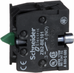 Harmony XAC Contact Block, 1NO, Front Mounting, 10A, Spring Return
