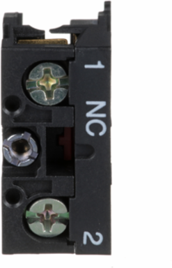 Harmony XAC Contact Block, Single NC, Spring Return, Front Mounting, 10 A, 600 V