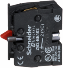 Harmony XAC Contact Block, Single NC, Spring Return, Front Mounting, 10 A, 600 V
