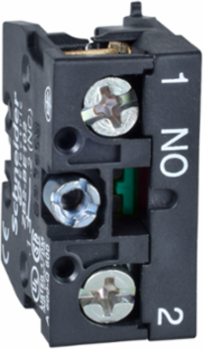 Harmony XAC Contact Block, Single NO, Spring Return, 600V, 10A