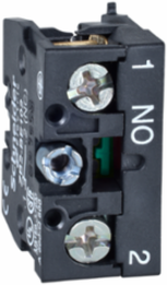 Harmony XAC Contact Block, Single NO, Spring Return, 600V, 10A