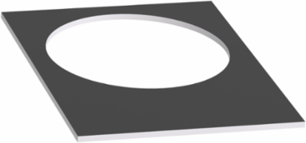 Blank legend, Harmony XAC, Legend plate, plastic, black or red background, 30x40mm, unmarked