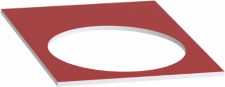 Blank legend, Harmony XAC, Legend plate, plastic, black or red background, 30x40mm, unmarked