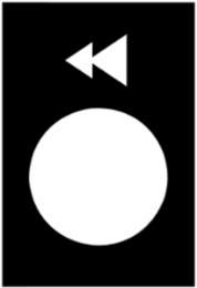 Harmony XAC Marked Legend, 30 x 40 mm, Black, Slow/Fast