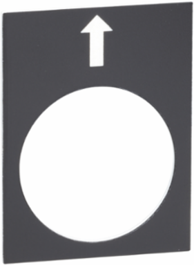 Marked Legend 30x40mm Black Left Slow for Harmony XAC Control Stations