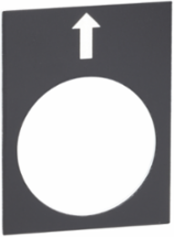 Marked Legend 30x40mm Black Left Slow for Harmony XAC Control Stations