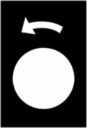 Harmony XAC Marked Legend 30 x 40mm Black Slew Left, Slow