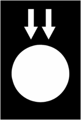 Marked Legend 30 x 40 mm Black Lower Fast Symbol