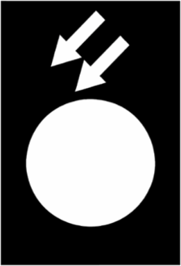 Legend Label 30 x 40 mm Black Reverse for Pendant Control Stations