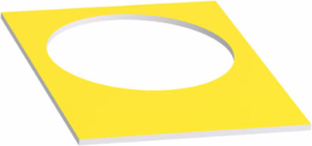 Harmony XAC Blank Legend Plate, 30x40mm, Unmarked, Plastic