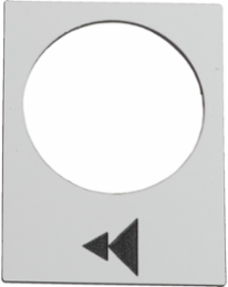 Marked Legend 30x40mm, White, Slow-Fast Symbol