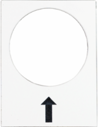 Harmony XAC Marked Legend 30x40mm, White, Right Slow Symbol