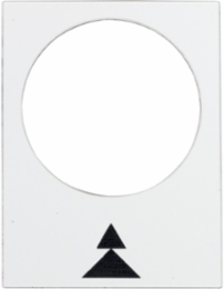 Harmony XAC Marked Legend 30x40mm White with Right Slow-Fast Symbol