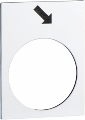 Harmony XAC Marked Legend 30 x 40mm White Forward Slow