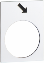 Harmony XAC Marked Legend 30 x 40mm White Forward Slow