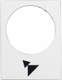 Marked Legend 30x40mm, White, Forward/Slow-Fast Symbol