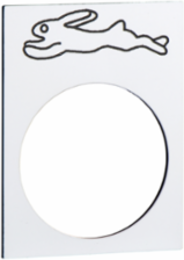 Marked Legend 30 x 40 mm White Fast Symbol