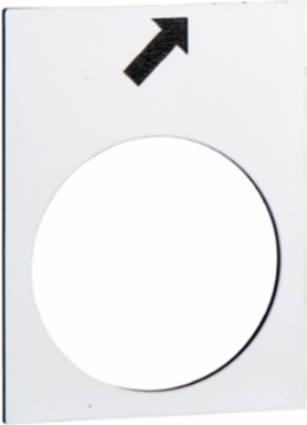 Marked Legend 30 x 40 mm White Forward, Slow