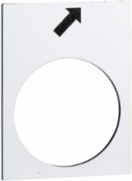 Marked Legend 30 x 40 mm White Forward, Slow