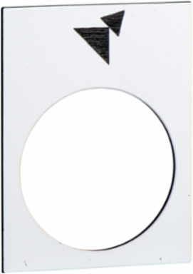 Marked Legend 30 x 40 mm White - Forward, Slow-Fast Symbol