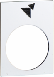 Marked Legend 30 x 40 mm White - Forward, Slow-Fast Symbol