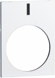 Harmony Marked Legend 30 x 40 mm White with NF E 52-124 Symbol