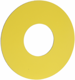 Unmarked legend, Harmony XAC, plastic, yellow, 22mm push button, 60mm label, unmarked