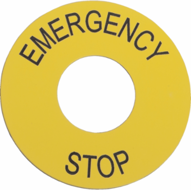 Harmony XAC Emergency Stop Legend, 60 mm, Toxic Heavy Metal Free