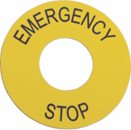 Harmony XAC Emergency Stop Legend, 60 mm, Toxic Heavy Metal Free