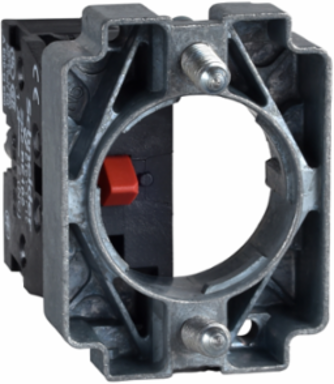 Body for control button ZB2, Harmony XAC, 22mm push button, without light, metal, screw clamp terminals, 1NC
