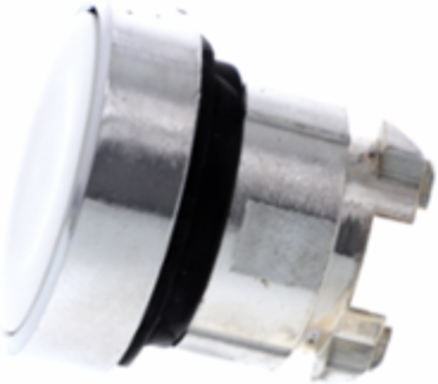 Harmony XB4 22mm Metal Push Button Head, White, Spring Return, IP66-69K