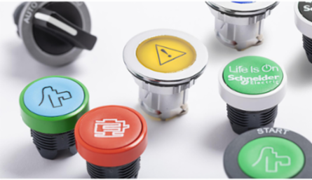 Harmony XB4 Non-Illuminated Push Button Head, 22mm, Spring Return, Black