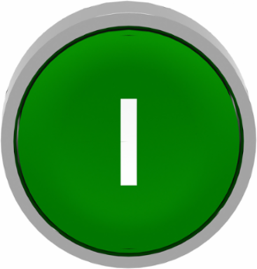 Harmony XB4 Green Flush Push Button Head 22mm, Spring Return, IP66/IP67