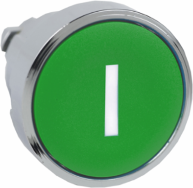 Harmony XB4 Green Flush Push Button Head 22mm, Spring Return, IP66/IP67