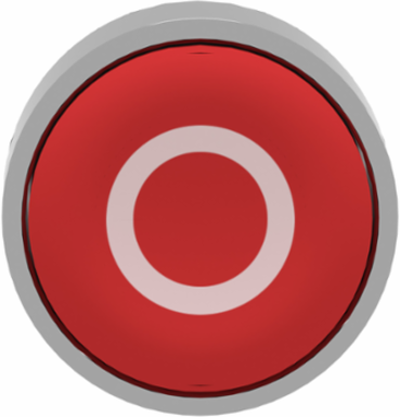 Harmony XB4 Red Flush Push Button Head, 22mm, Spring Return, IP66
