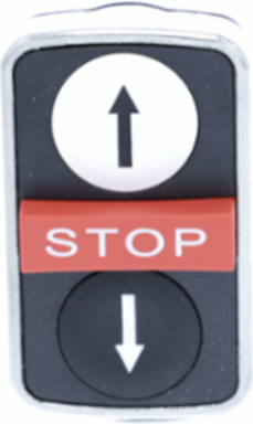 Triple-Headed Push Button Head, 22mm, IP69, Metal Bezel
