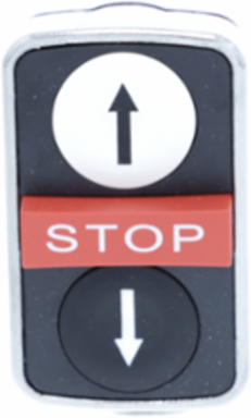Triple-Headed Push Button Head, 22mm, IP69, Metal Bezel
