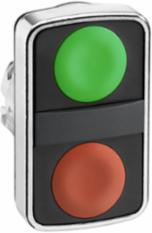 Harmony XB4 Double Headed Push Button, 22mm, IP67, Metal Bezel