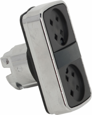 Harmony XB4 Double Head Push Button Head, 22mm, Metal, IP67