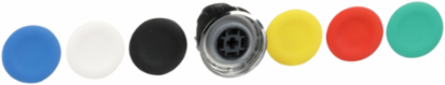 Harmony XB4 Flush Push Button Head 22mm, Spring Return, IP66, 6 Color Caps