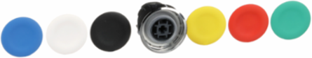 Harmony XB4 Flush Push Button Head 22mm, Spring Return, IP66, 6 Color Caps
