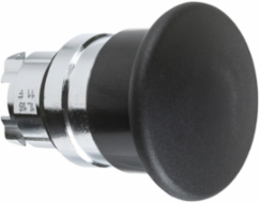 Harmony XB4 40mm Black Mushroom Pushbutton Head, Metal, IP66/IP69K, 22mm Cutout
