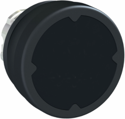 Harmony XB4 Black Flush Head for 22mm Push Button, IP66, Metal, Spring Return